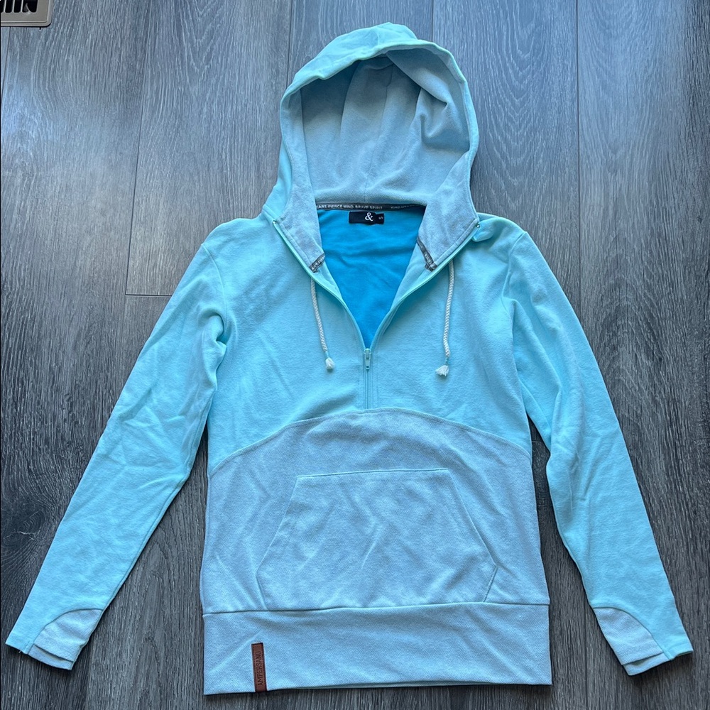 AMPERSAND AVE Light Blue Women's Hoodie